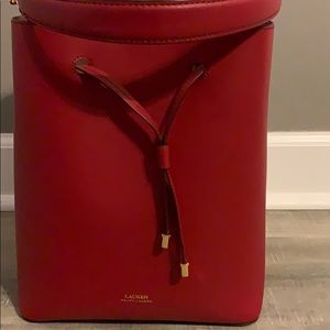 Leather Ralph Lauren Dryden, Red